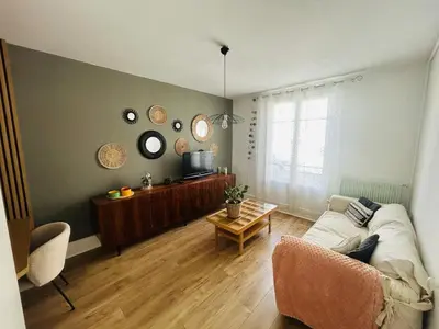 Coin salon dans l'établissement Maison de ville à Chalon sur Saône