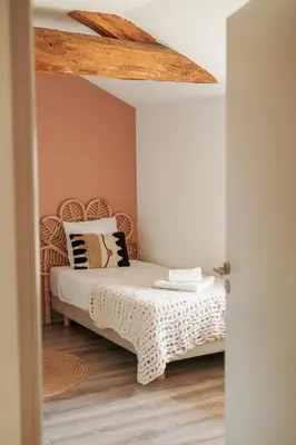 Un ou plusieurs lits dans un hébergement de l'établissement La ferme de Manon
