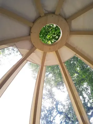 Jardin de l'établissement Wig Wam Morvan