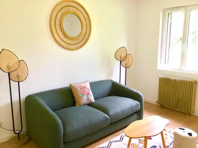 Coin salon dans l'établissement Les Murets du plateau