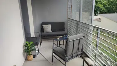 Balcon ou terrasse dans l'établissement L'AlcÔve