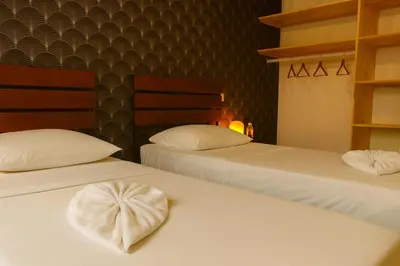 Un ou plusieurs lits dans un hébergement de l'établissement Le chic Calme - Central - Cosy