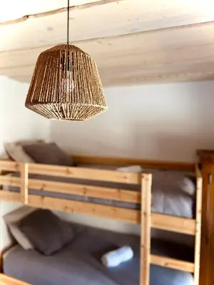 Un ou plusieurs lits dans un hébergement de l'établissement Magnifique maison de village