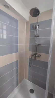 Salle de bains dans l'établissement Gite de la voie verte, à Ameugny - Taizé