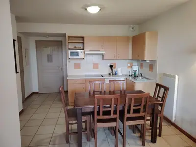 Cuisine ou kitchenette dans l'établissement Apartment in Beaune
