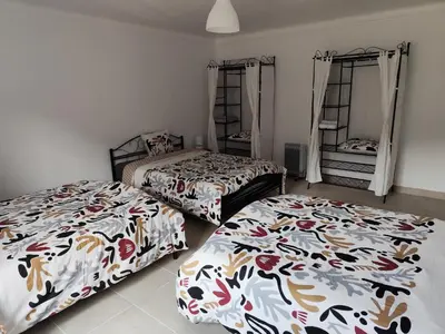 Un ou plusieurs lits dans un hébergement de l'établissement O'Couvent - Appartement 141 - 2 chambres - 97 m2 - Quatrième étage