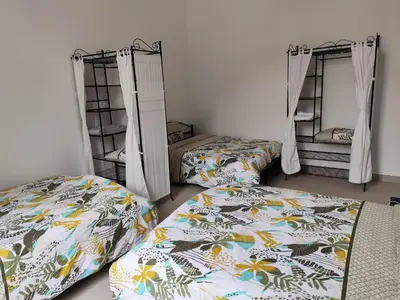 Un ou plusieurs lits dans un hébergement de l'établissement O'Couvent - Appartement 131 - 2 chambres - 90 m2 - Troisième étage