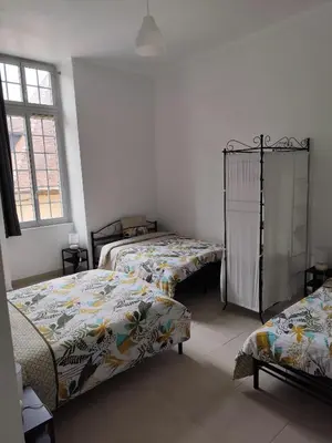 Un ou plusieurs lits dans un hébergement de l'établissement O'Couvent - Appartement 131 - 2 chambres - 90 m2 - Troisième étage
