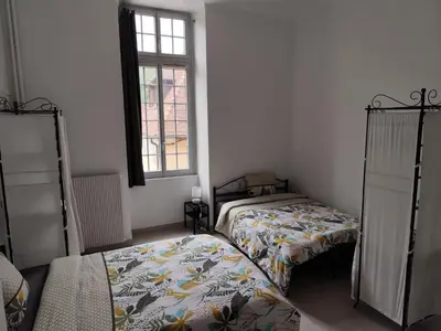 Un ou plusieurs lits dans un hébergement de l'établissement O'Couvent - Appartement 131 - 2 chambres - 90 m2 - Troisième étage