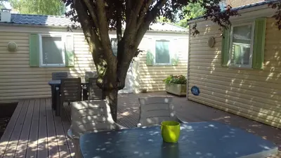 Balcon ou terrasse dans l'établissement Mobile-Home 1 