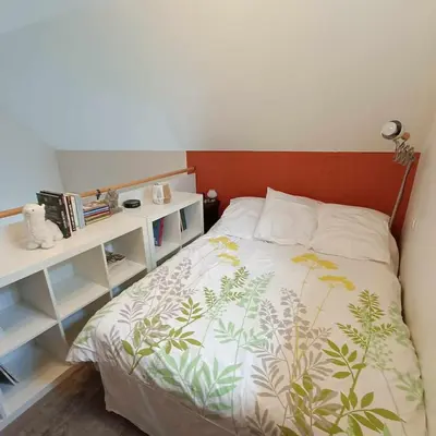 Un ou plusieurs lits dans un hébergement de l'établissement La parenthèse bucolique Gîte