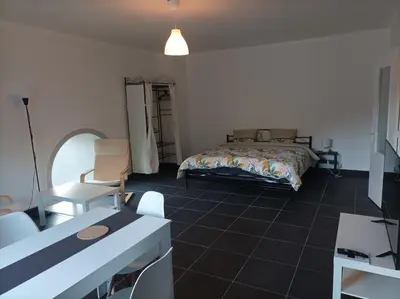 Un ou plusieurs lits dans un hébergement de l'établissement O'Couvent - Appartement 242 - 1 chambre - 72m2 - Quatrième étage