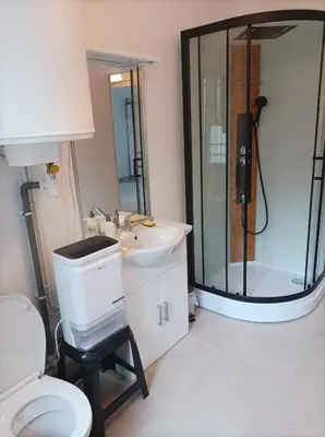 Salle de bains dans l'établissement O'Couvent - Appartement 242 - 1 chambre - 72m2 - Quatrième étage