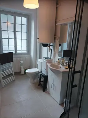 Salle de bains dans l'établissement O'Couvent - Appartement 251 - 3 chambres - 81 m2 - Cinquième étage