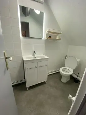 Salle de bains dans l'établissement Chez Denise, Studio Cosy au centre-ville