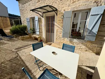 Terrasse ou espace extérieur de l'établissement Maisonnette au cœur des vignes