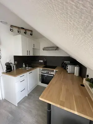 Cuisine ou kitchenette dans l'établissement LE SAINT LOUIS Dijon