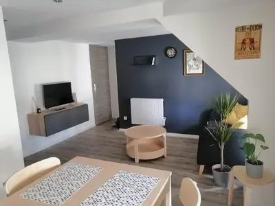 Télévision ou salle de divertissement dans l'établissement Joli appartement proche place Wilson - centre