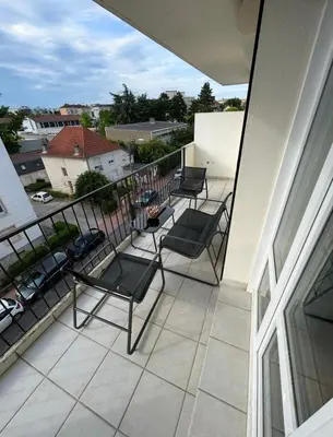 Balcon ou terrasse dans l'établissement Appartement T2 rénové facultés 5 voyageurs