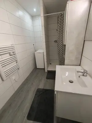 Salle de bains dans l'établissement Appartement fonctionnel