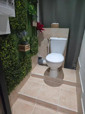 Salle de bains dans l'établissement Le chalet de vénus
