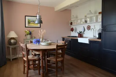 Cuisine ou kitchenette dans l'établissement Chateau de Salorges - Farmgite