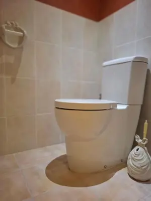 Salle de bains dans l'établissement Relais de Péronne