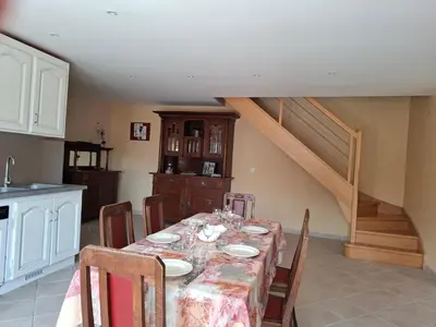 Cuisine ou kitchenette dans l'établissement Relais de Péronne