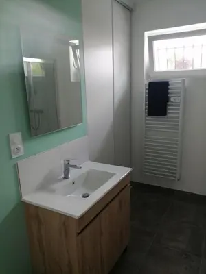 Salle de bains dans l'établissement Gîte des Paters 4 personnes