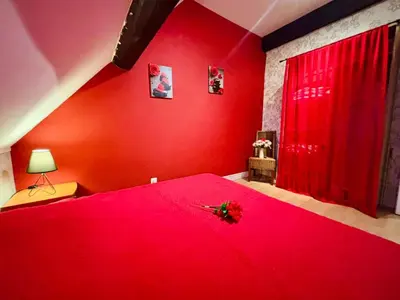 Un ou plusieurs lits dans un hébergement de l'établissement Le duplex cosy - 65m2 - Proche Gare TGV et RCEA