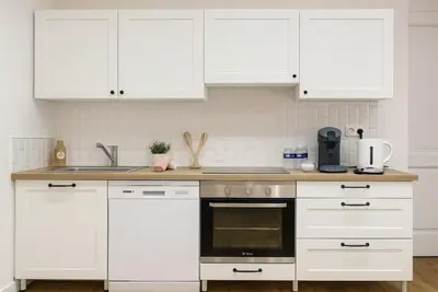 Cuisine ou kitchenette dans l'établissement La parenthèse mâconnaise d Excellence Conciergerie