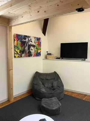 Télévision ou salle de divertissement dans l'établissement LOFT DU 3ème