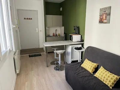Cuisine ou kitchenette dans l'établissement Le Dumay