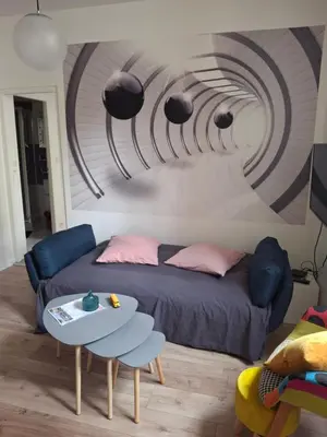 Coin salon dans l'établissement Appartement au cœur du centre ville 2 couchages