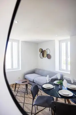 Coin salon dans l'établissement Le Cocon - parking privé