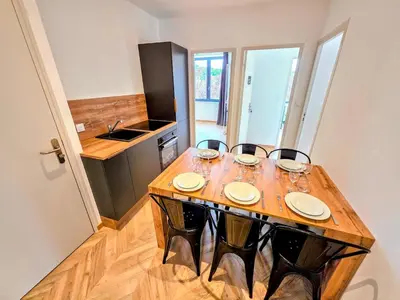 Cuisine ou kitchenette dans l'établissement L'appartement 6 by Vindihouses