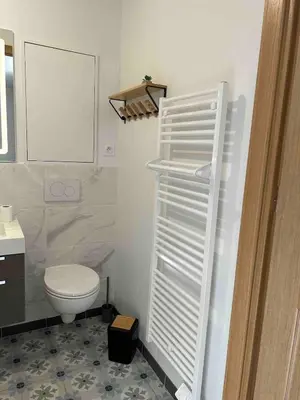 Salle de bains dans l'établissement Joli petit appartement plein centre