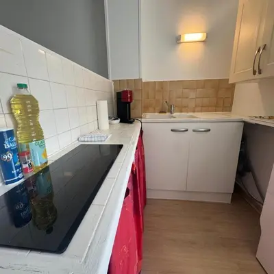 Cuisine ou kitchenette dans l'établissement Studio Le Verdun et La République