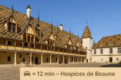Plan de l'établissement Les Nuits en Grands Crus Appartement cosy, près de Beaune, au cœur des vignes