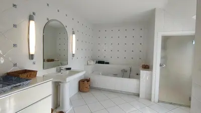 Salle de bains dans l'établissement La Grangerie