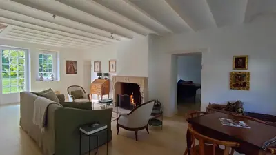 Coin salon dans l'établissement La Grangerie