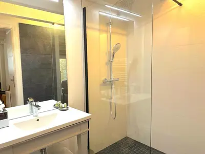 Salle de bains dans l'établissement Clos de Fougères - Cocon
