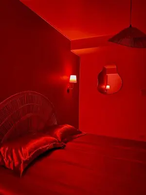 Un ou plusieurs lits dans un hébergement de l'établissement L escapade dorée