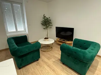 Télévision ou salle de divertissement dans l'établissement L'Émeraude - Mâcon Hyper-centre - Proche Gare