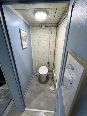 Salle de bains dans l'établissement Chambre au calme parc de la colombière