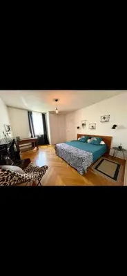 Un ou plusieurs lits dans un hébergement de l'établissement Appartement 140 m2 centre ville le Creusot