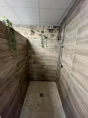 Salle de bains dans l'établissement Les Pichies, Studio Dadoum, Centre ville