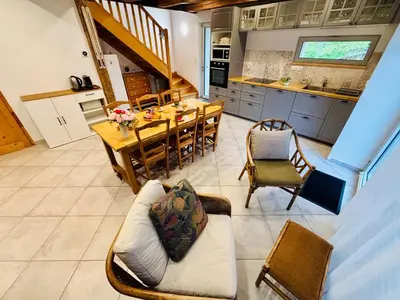 Coin salon dans l'établissement L'échappée belle - Maison - Proche Le Creusot