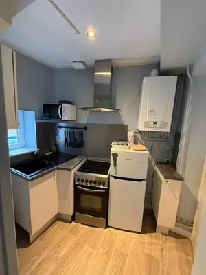Cuisine ou kitchenette dans l'établissement Mâcon centre proximité gare