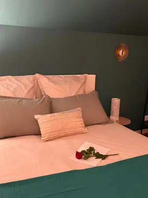 Un ou plusieurs lits dans un hébergement de l'établissement La Maisonnette de Chevannes